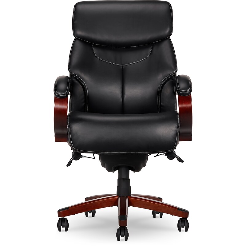 La-Z-Boy Bradley Bonded Leather Executive Chair, Black (46089-CC) image 1