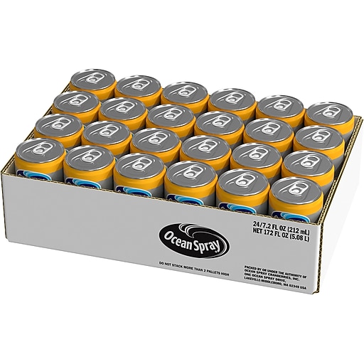 Ocean Spray 100 White Grapefruit Juice, No Sugar Added, 7.2 fl. oz