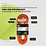 GoGreen Power 25' Indoor/Outdoor Extension Cord, 3-Outlet, 12 AWG, Orange (GG-15225)~#|#~8909CC09-59BA-4422-832D30F0E01A1C14_sc7