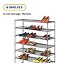 Whitmor Spacemaker 6-Shelf Metal Stand Alone Closet Storage Shelves, 42" x 34" x 11.38", Gunmetal (6262-4993-GM)~#|#~8909D335-B92B-4711-9ADB8504BADBF9E1_sc7