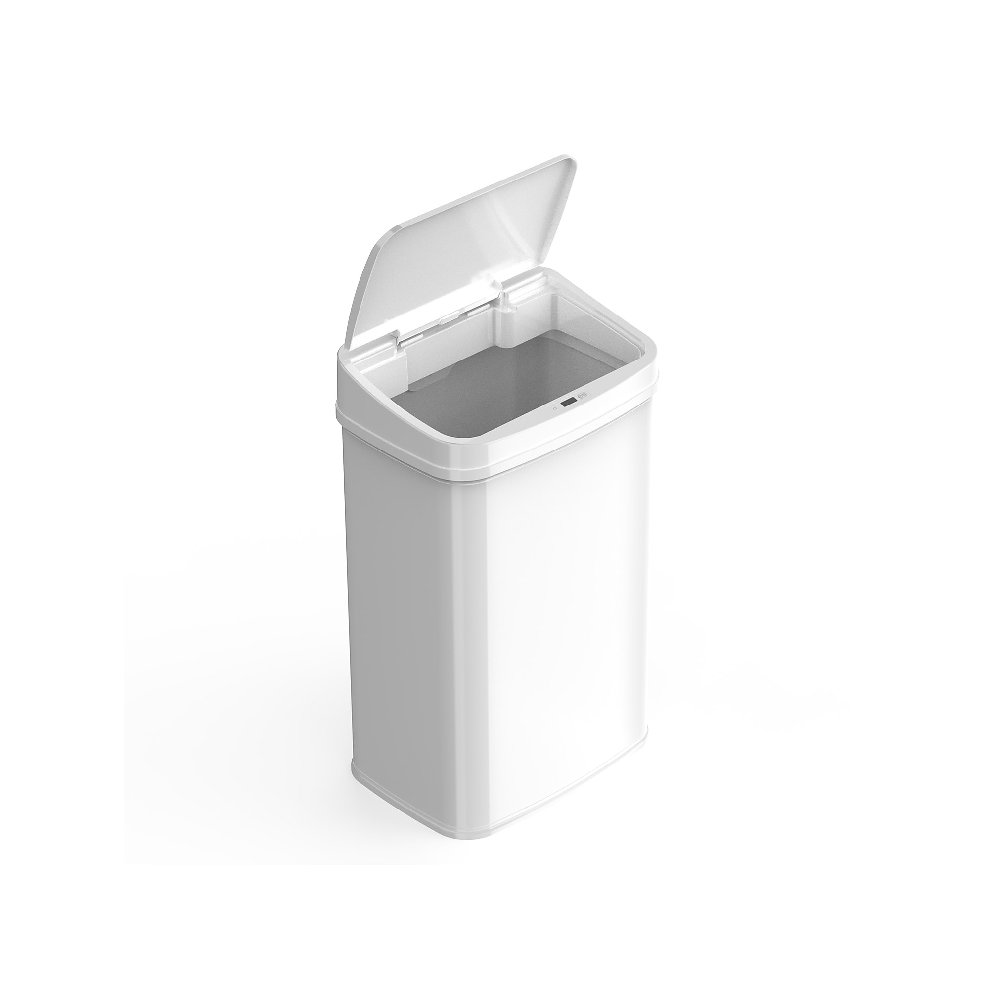 Nine Stars Stainless Steel Motion Sensor Trash Can, 13.2 Gallon, White (DZT-50-28WH) Sansujyuku sansujyuku.com