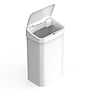 Nine Stars Stainless Steel Motion Sensor Trash Can, 13.2 Gallon, White (DZT-50-28WH)~#|#~89144D40-BE49-4610-8F882B95CBA54B1F_sc7