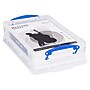 Really Useful Box 4.23 Quart Storage Box with Latching Lid, Plastic, Clear (4L CL)~#|#~891A8B72-BC07-47A0-A02B1AA2899ECD92_sc7
