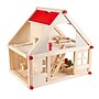 Hey! Play! Plywood Dollhouse, 15.0 x 11.5 x 15.8, Brown (80-YC60050A)~#|#~891D67BA-EBC1-468E-B4B153D68BA543C2_sc7