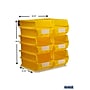 Triton Products LocBin Stackable Storage Bin, 7" x 8.25"x 14.7", Yellow, 6/Pack (3-240YWS)~#|#~89218830-9A0A-46BF-95FE32DDBDDB2E6E_sc7