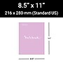 Miquelrius 1-Subject Notebook, 8.5" x 11", College-Ruled, 80 Sheets, Lavender, 5/Carton (48281CS)~#|#~8924E5D9-7E23-4031-8ACFCCA2659B7FCB_sc7
