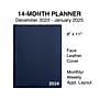 2024 Staples 8" x 11" Weekly & Monthly Appointment Book, Navy (TR58470-24)~#|#~8926F49F-259A-489F-8AF3F44715262EF0_sc7