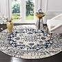 Safavieh Madison Collection 8' Round Indoor Area Rug, Machine Made, Cream/Navy (MAD603D-8R)~#|#~892A4B1D-5C8C-4CF4-B3CBFDD9EBBAB19F_sc7