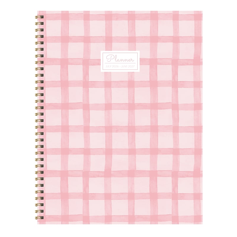 2026-2027 TF Publishing Perfectly Pink 9" x 11" Academic Weekly & Monthly Planner, Paperboard Cover (AY27-9708) image 1