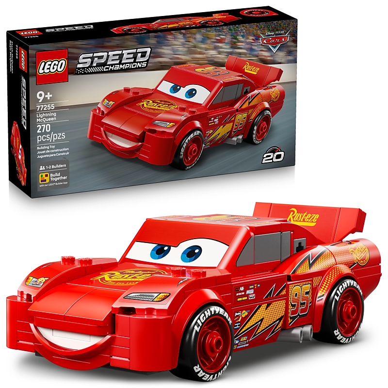 LEGO Speed Champions Lightning McQueen Building Set, 270 Pieces (77255) image 1