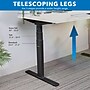 Mount-It! Ultimate Dual Motor 48"W Electric Adjustable Standing Desk, White/Black (MI-18066)~#|#~892E42F9-1260-40B2-A030EAD3E58632BC_sc7