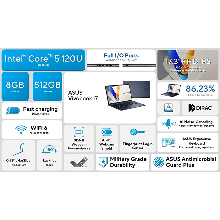 Asus Vivobook 17 FHD 17.3 Asus Vivobook 17 FHD 17.3