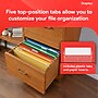 Staples Heavy Duty Reinforced Hanging File Folders, 1/5-Cut Tab, Legal Size, Assorted Colors, 25/Box (ST18657-CC)~#|#~893622E0-604D-4EF4-A98EB002E9E4760A_sc7