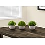 Monarch Specialties Inc. 5" Artificial Plant in Pot, 3/Set (I 9589)~#|#~8938F6A5-7ADE-4C5A-9EF6BCEE24BEAE58_sc7