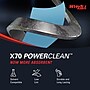 WypAll PowerClean X70 Cloths, 8.34" x 16.8", Blue, 96 Sheets/Box, 10 Boxes/Carton (41412) ~#|#~893A05D8-132E-41B7-9B0265199BEB4F50_sc7