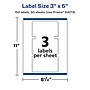 Avery Laser/Inkjet Multipurpose Labels, 5" x 3", Glossy Clear, 150/Box (94213)~#|#~893E0854-FA84-4C7A-A58EB65E6FFB3C86_sc7