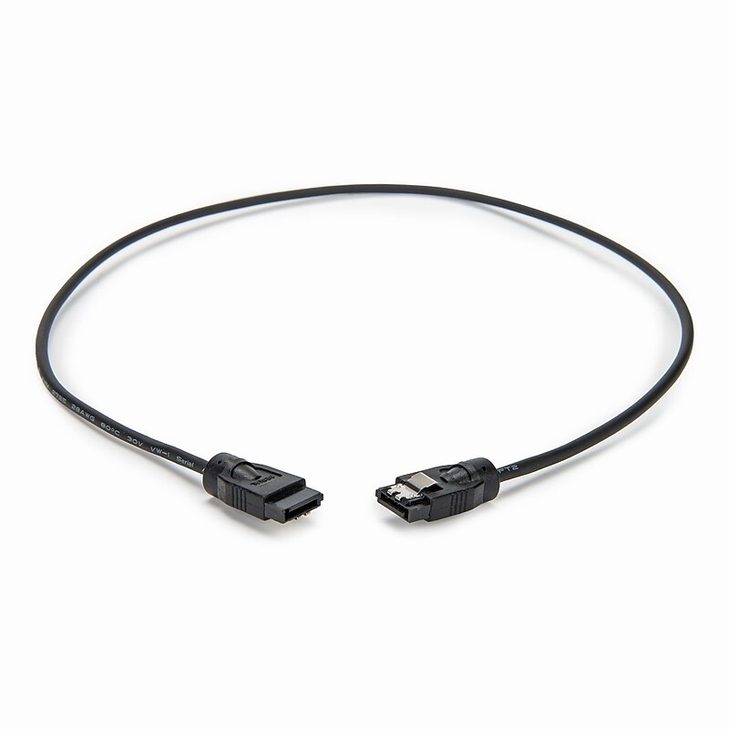 Rocstor 1.97' SATA 3.0 to SATA 3.0 Cable, Male to Male, Black (Y10C867-B1) image 1