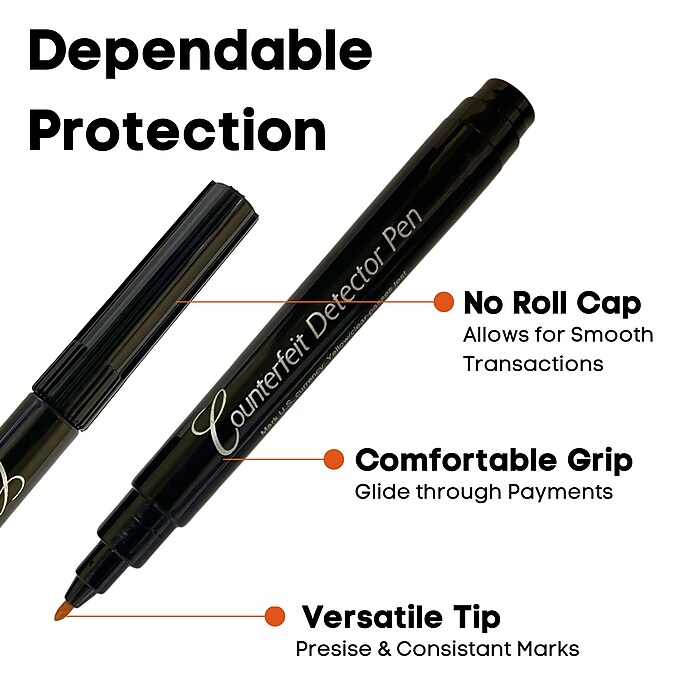 Dri Mark Counterfeit Detector Pens Pack Of 3 Pens - Office Depot