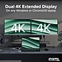 Plugable 4K USB 3.0 & USB-C to DisplayPort and HDMI Dual Monitor Adapter, Male to Female, Black (USBC-6950U)~#|#~8941FEBC-6CFC-4872-88FBAABDB93B7CB6_sc7