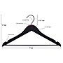Nahanco Wood Clothes Hangers, Raw Wood, 100/Carton (21517WBBH)~#|#~8946992F-508D-45A7-9E42449462D52EE3_sc7