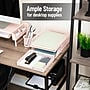 Mind Reader Metal Desk Organizer, Pink (3TSET-PNK)~#|#~8946F16C-D819-45CF-ADF5BB254B086B95_sc7