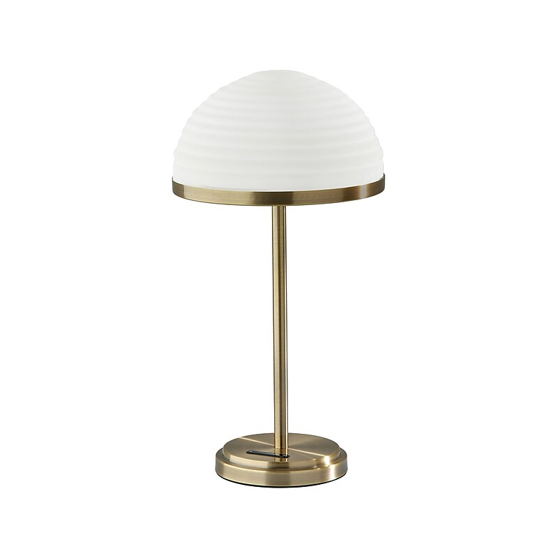 Adesso Juliana LED Table Lamp, Antique Brass (5187-21) image 1