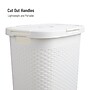 Mind Reader 15.85-Gallon Laundry Hamper with Lid, Plastic, White (60HAMP-WHT)~#|#~894CC7E2-C553-4A51-891D80D763E6D6FA_sc7