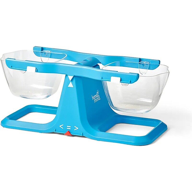 hand2mind Nestable Bucket Balance, Blue/White (93402) image 1