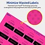 Avery Laser/Inkjet Square Multipurpose Labels, 1.5" x 1.5", Neon Magenta, 200/Pack (94106)~#|#~895241D9-6877-413D-BA0BC0646A36ED5D_sc7