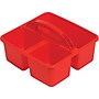 Deflect-O Polypropylene Kids' Storage Caddy, 5.34" x 9.37" x 9.32", Red (39505RED)~#|#~8953323C-EA57-460C-98F526766BDFE584_sc7