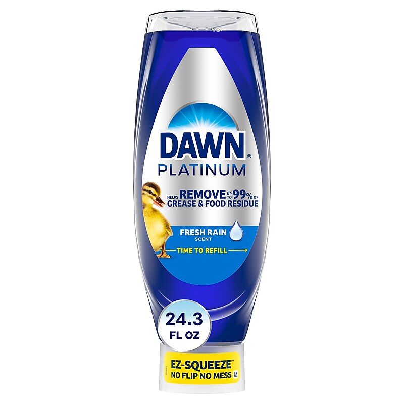 Dawn Ultra Platinum EZ-Squeeze Dish Soap, Refreshing Rain Scent, 24.3 oz. (3077205207) image 1