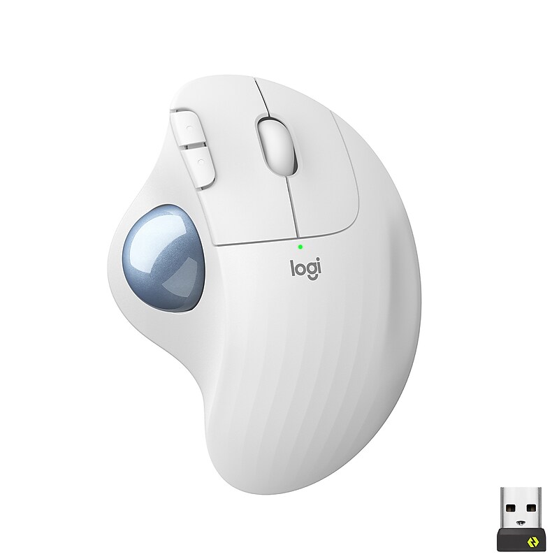 Logitech ERGO M575 Wireless Ergonomic Trackball Mouse, Off White (910-006437) image 1