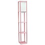 Creekwood Home Classix 62.5" 3-Tier Storage and Display LED Floor Lamp with Charging Ports & Outlet, Light Pink (CWF-3009-LP)~#|#~8955A345-23FD-4916-881EF56D273D3EF8_sc7