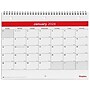 2024 Staples 11" x 8" Wall Calendar, White/Red (ST53915-24)~#|#~89565F0F-7B6F-4899-8132E657E3E6789B_sc7