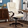 Serta Big and Tall Ergonomic Bonded Leather Swivel Executive Chair, Ivory (43506B)~#|#~895B0D27-5A52-4D96-B3710E221155A838_sc7