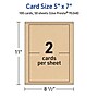 Avery Integrated Cards, 5" x 7", Matte Kraft Brown, 100/Box (95348)~#|#~895BE5A9-0901-48A8-9BFDA3A6AEAE6127_sc7