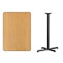 Flash Furniture Laminate Table Top with 22''x 30'' Bar-Height Table Base, 30" x 42", Natural (XUNT3042T2230B)~#|#~89618B01-0038-4327-9D83501BE7849B50_sc7