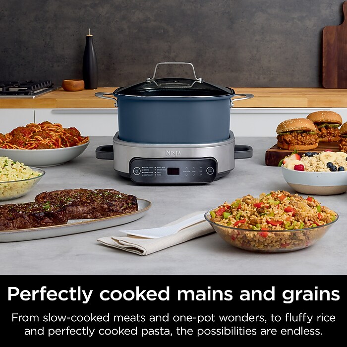 Ninja Foodi 6.5 Qt. Slow Cooker, Seasalt Grey (MC1101) | Staples