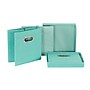 Household Essentials Medium Stackable Folding Fabric Storage Bin, 11" x 11.4"x 11.4", 24.75 Qt., Green, 2/Pack (806-1)~#|#~89641E02-B19E-447D-AFB94225C6B2256E_sc7