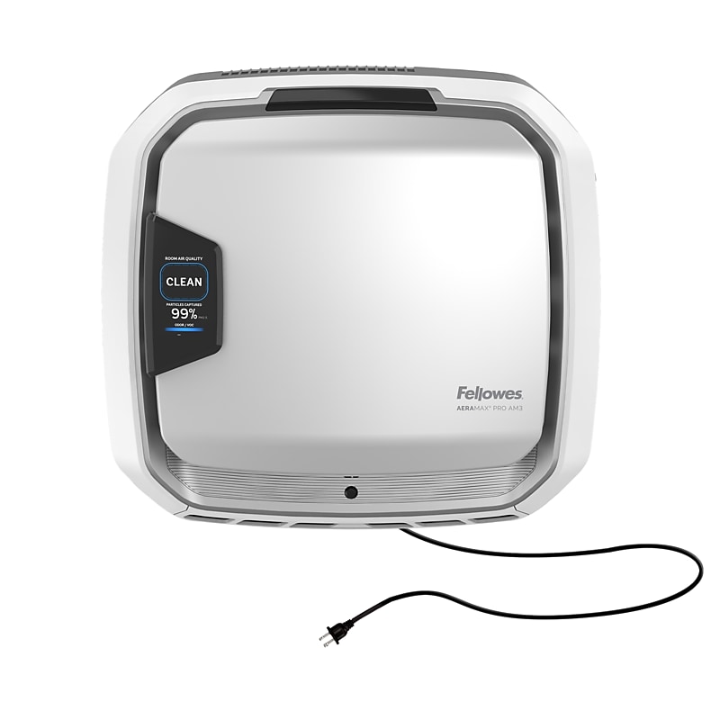Fellowes AeraMax Pro AM3R PC True HEPA Wall Mounted Air Purifier, 5-Speed, Stainless (5002001) image 1
