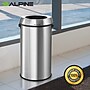 Alpine Industries Stainless Steel Trash Can with Open Lid, 34 Gallon, 2/Pack (ALP470-65L-2PK)~#|#~89691DC7-3773-4020-A2C09E1422496E85_sc7