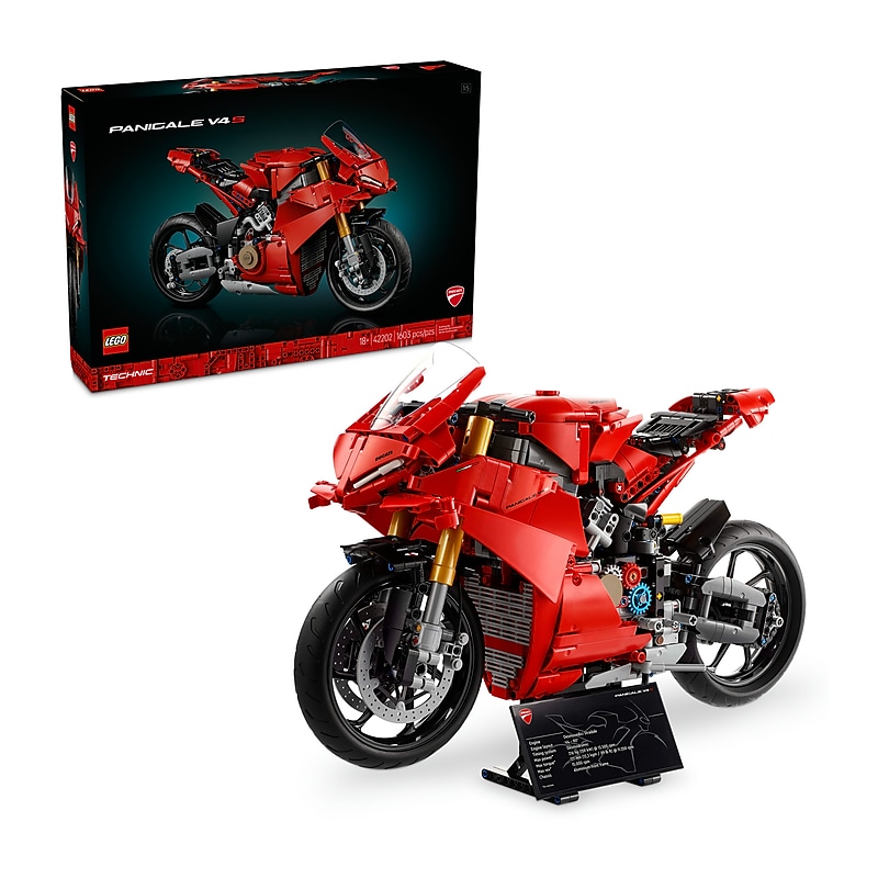 LEGO Technic Ducati Panigale V4 S Motorcycle, 1603 Pieces (42202) image 1