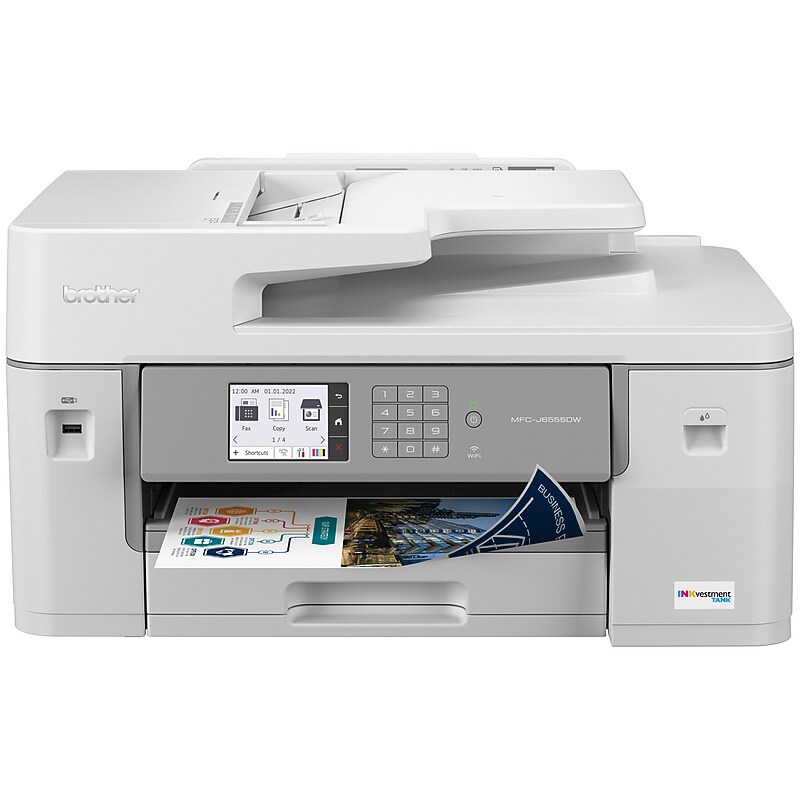 Brother INKvestment  MFC-J6555DW Wireless Color All-In-One Supertank Inkjet Printer, Best for Office image 1
