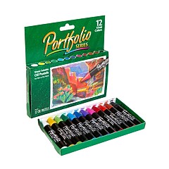 Crayola Portfolio Series Oil Pastels, Assorted Colors, 12/Pack (52