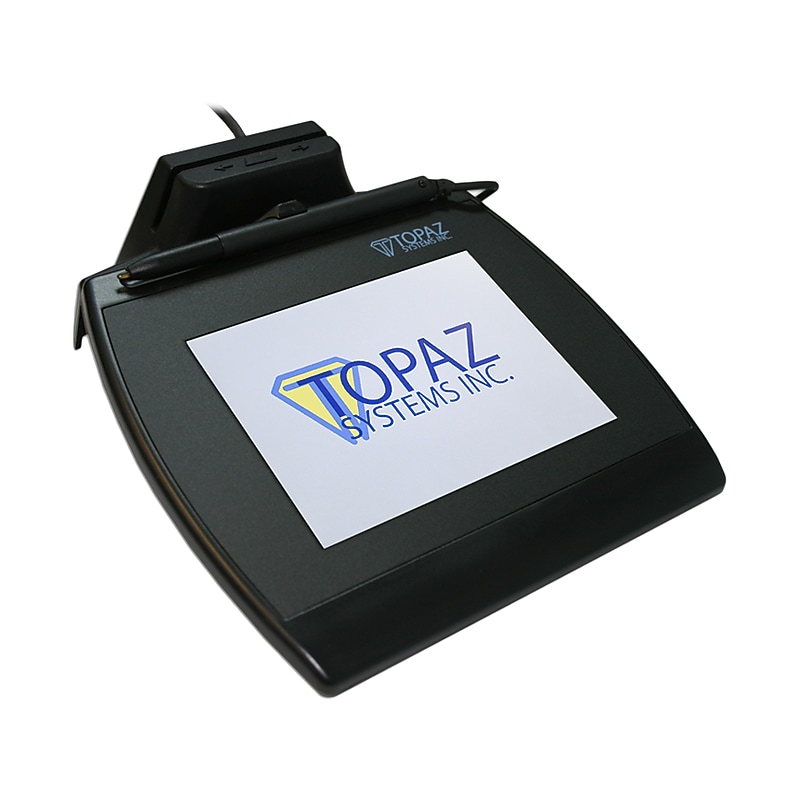 Topaz Systems SigGem Color 5.7 Dual Serial/Virtual Serial Signature Pad (T-LBK57GC-BBSB-R) image 1