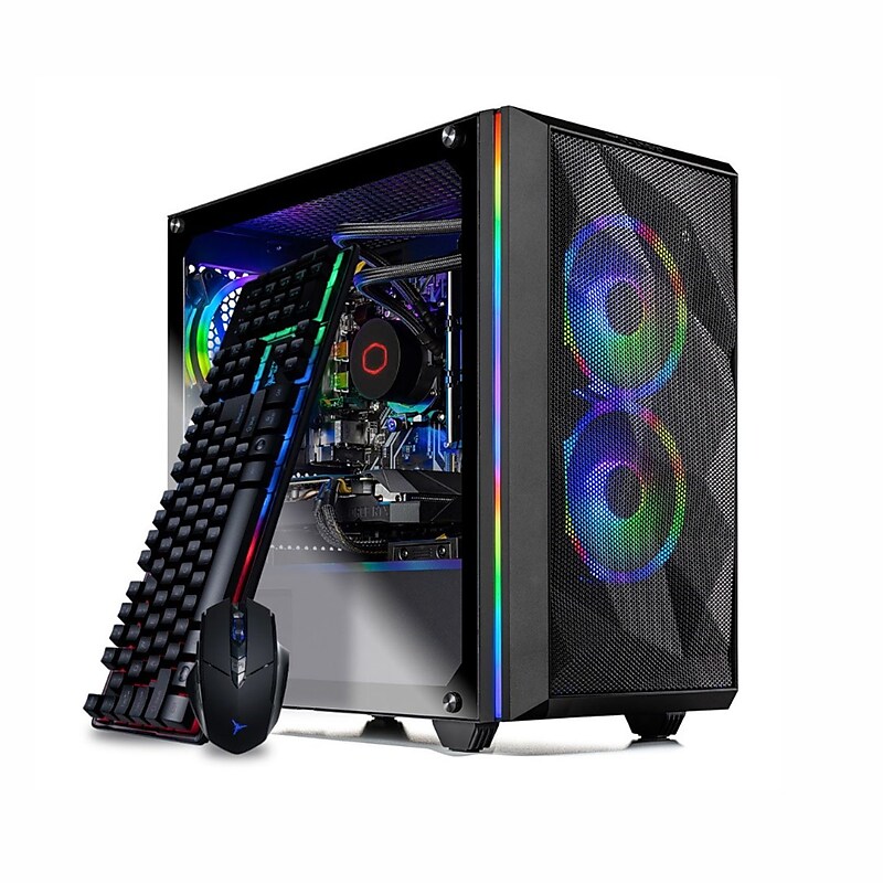 Skytech Chronos Mini Gaming Desktop, Intel  i7-11700F, 16GB RAM, 1 TB SSD, NVIDIA GeForce RTX 3050, Windows 11, Black image 1