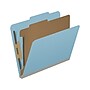 Medical Arts Press Pressboard Classification Folder, 1 Divider, 2" Expansion, Letter Size, Blue, 10/Box (DV-T42-14-3BLU)~#|#~898CE4B3-E2AA-48E9-992F412D97987356_sc7
