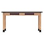 Diversified Woodcrafts School Classroom Rectangular Science Lab Table, 60" x 24", Oak (C7606K30N)~#|#~898E5F04-5515-44B8-9992374142FCCD3C_sc7