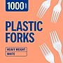 Perk™ Polystyrene Fork, Heavy-Weight, White, 1000/Carton (PK63813)~#|#~8991E022-E888-42BB-99EEDBB5C18CEDBB_sc7