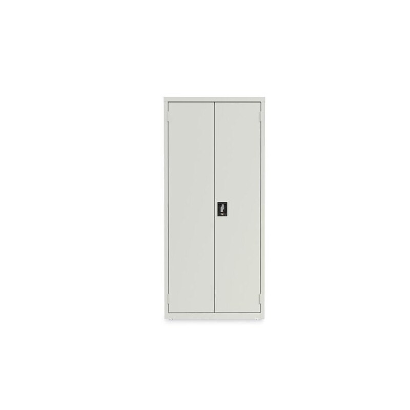 OIF 66"H Steel Storage Cabinet with 3 Shelves, Light Gray (CM6615LG) image 1